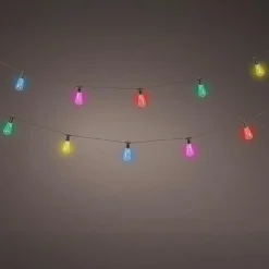Guirlande de jardin connectable 10 LED (4,5 m) Garden party Multicolore