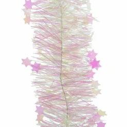 Guirlande de Noël (270 cm) Etoilée Blanc irisé