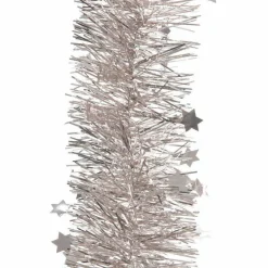 Guirlande de Noël (D10 cm) étoilée Alpine Rose poudré