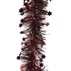 Guirlande de Noël (D9 cm) étoilée Alpine Bordeaux