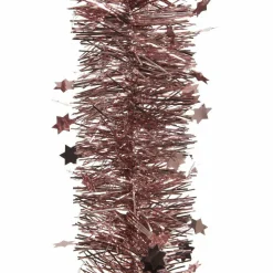 Guirlande de Noël (D10 cm) étoilée Alpine Vieux rose