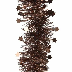 Guirlande de Noël (D9 cm) étoilée Alpine Brun café