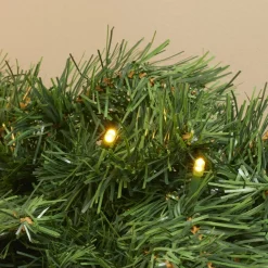 Guirlande de sapin lumineuse (180 cm - D25) Royal Vert et blanc chaud