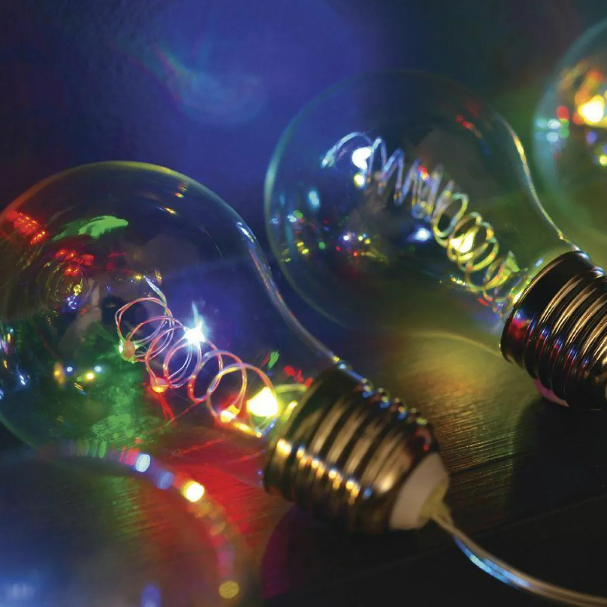 Guirlande lumineuse ampoule 2,70 m 10 LED Guinguette Multicolore