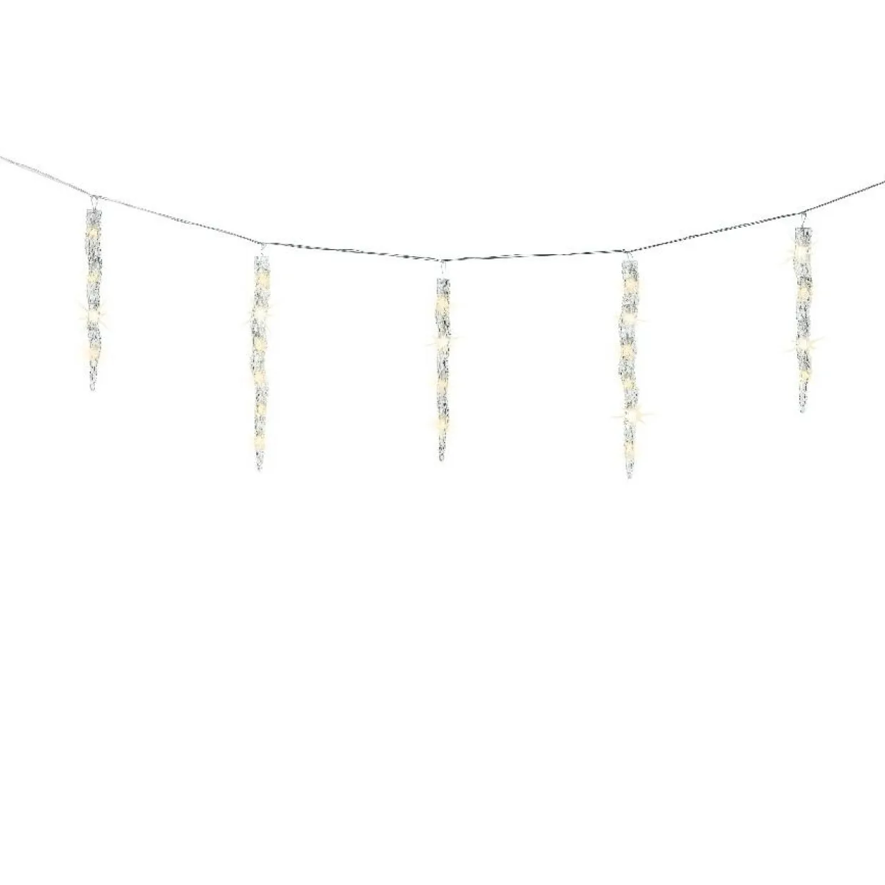 Guirlande lumineuse connectable 3,60 m 60 LED Glaçons effet Flash Blanc chaud
