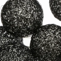 Guirlande lumineuse déco 20 boules 4,36 m Bobina Noir
