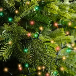 Guirlande lumineuse 22,5 m 1000 LED câble vert Luxe Tricolore Vert/Rouge/Blanc