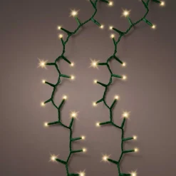 Guirlande lumineuse 22,50 m 1000 LED câble vert Luxe Blanc chaud Champagne