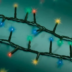 Guirlande lumineuse 22,50 m 1000 LED câble vert Luxe Multicouleur