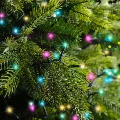 Guirlande lumineuse 45 m 2000 LED câble vert Luxe Multicolore pastel