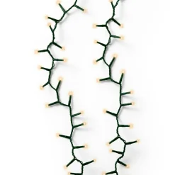 Guirlande lumineuse 60 m 3000 LED câble vert Luxe Blanc chaud doré
