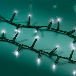 Guirlande lumineuse 45 m 2000 LED câble vert Luxe Blanc froid
