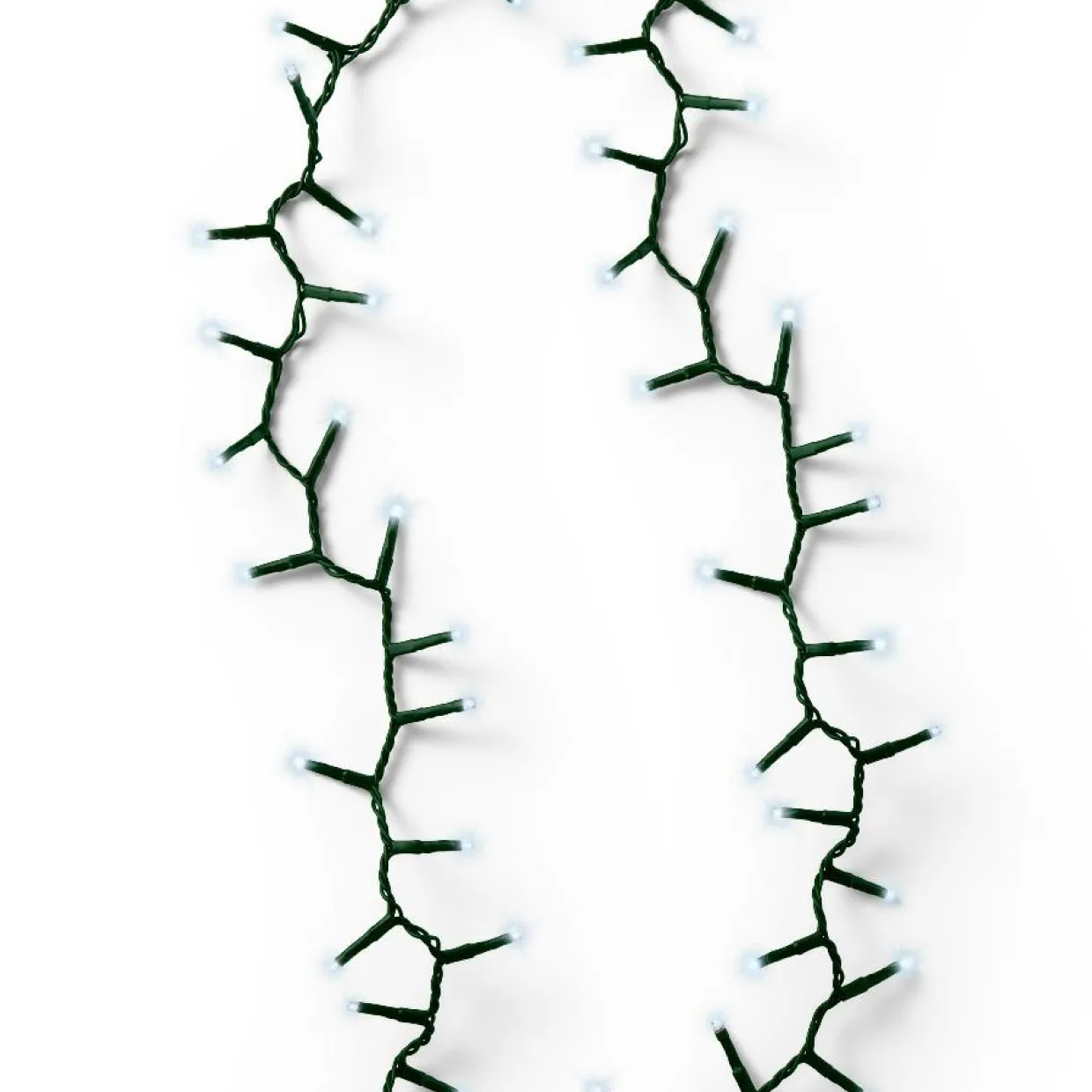 Guirlande lumineuse 22,50 m 1000 LED câble vert Luxe Blanc froid