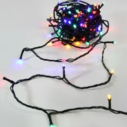 Guirlande lumineuse 50 m 500 LED câble vert Timer Multicolore