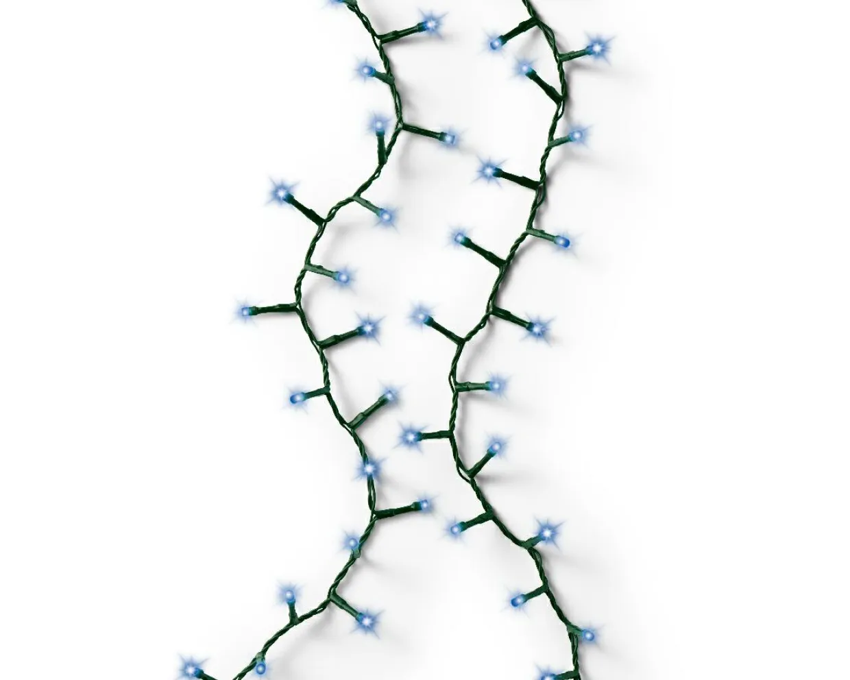 Guirlande lumineuse 11 m 500 LED câble vert Luxe Bleu