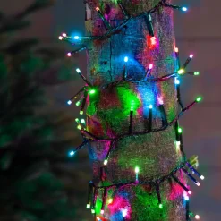 Guirlande lumineuse 16 m 750 LED câble vert Luxe Multicolore pastel
