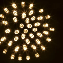 Guirlande lumineuse 10 m 100 LED câble vert Timer Blanc chaud