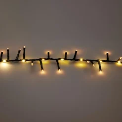 Guirlande lumineuse 15 m 1060 LED câble noir Boa effet cascade Blanc chaud