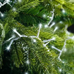 Guirlande lumineuse 11 m 500 LED câble blanc Luxe Blanc froid