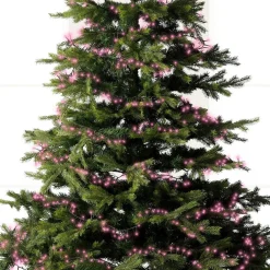 Guirlande lumineuse 11 m 500 LED câble vert Luxe Rose