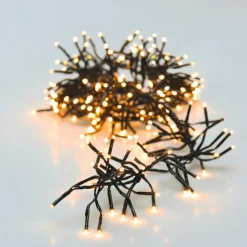 Guirlande lumineuse 5,50 m 768 LED câble noir Boa Blanc extra chaud