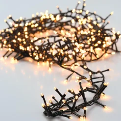 Guirlande lumineuse 7,50 m 350 LED câble vert Luxe Blanc chaud
