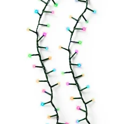 Guirlande lumineuse 7,50 m 350 LED câble vert Luxe Multicolore pastel