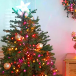 Guirlande lumineuse 8 m 128 LED câble transparent Multicouleur