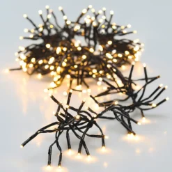 Guirlande lumineuse 8,4 m 1152 LED câble noir Boa Blanc extra chaud