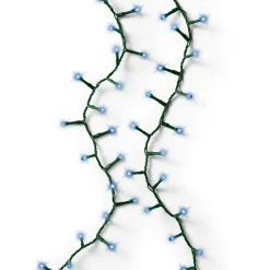 Guirlande lumineuse 16 m 750 LED câble vert Luxe Bleu