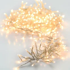 Guirlande lumineuse 11 m 1512 LED câble transparent Boa Blanc chaud