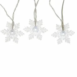 Guirlande lumineuse 4,60 m 24 LED Flocon de neige Blanc froid