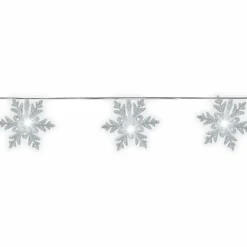Guirlande lumineuse 4,60 m 24 LED Flocon de neige Blanc froid