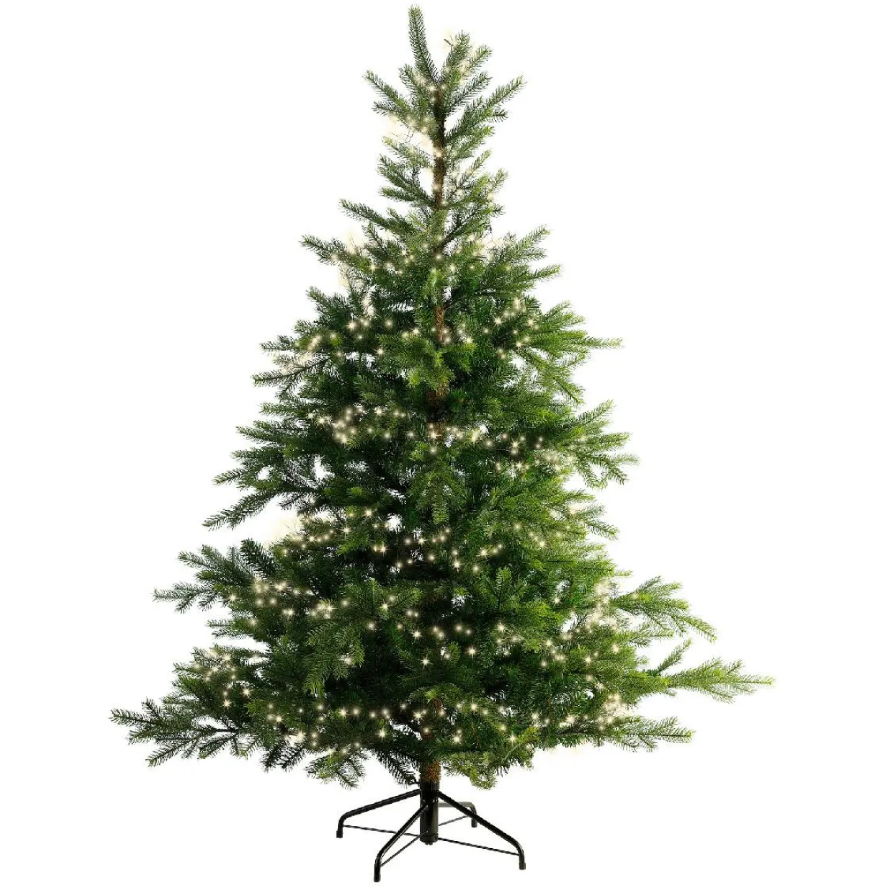 Guirlande lumineuse 12 m 960 Micro LED câble noir Luxe Blanc chaud