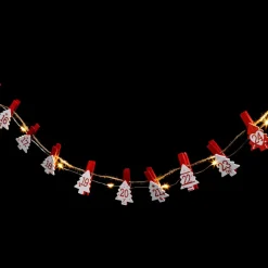 Guirlande lumineuse à piles 24 LED (2,20 m) Calendrier de l'avent Blanc chaud