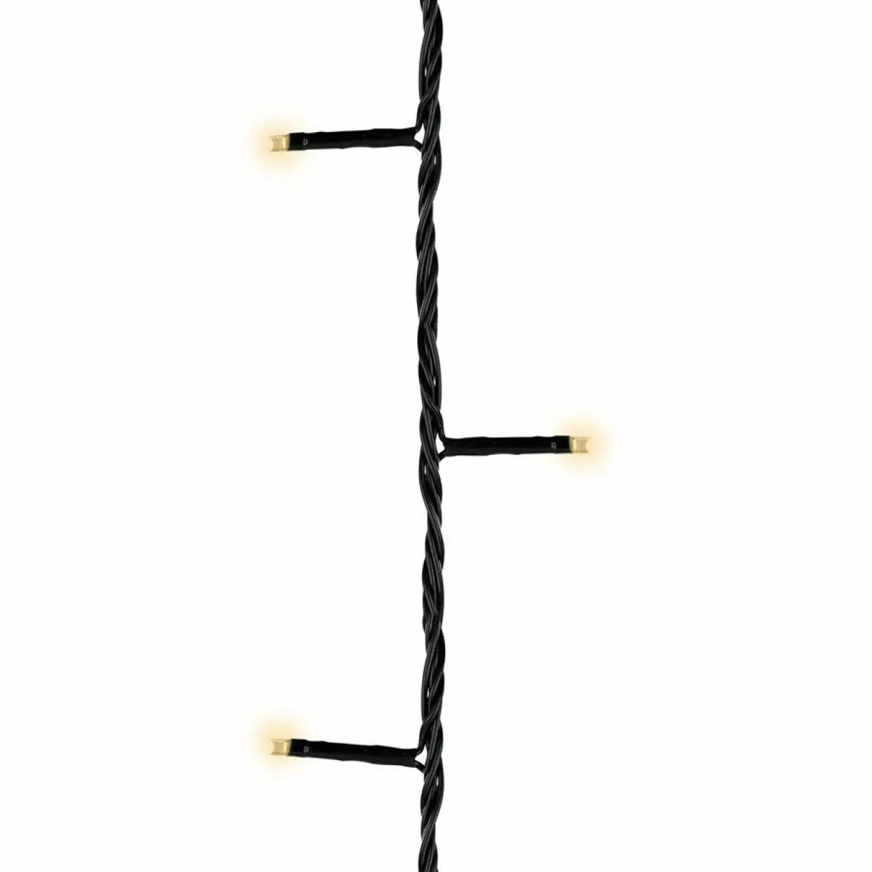 Guirlande lumineuse à piles 27,50 m 368 LED câble noir Durawise Blanc chaud