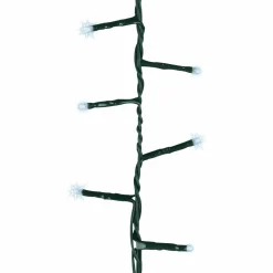 Guirlande lumineuse raccordable 11 m 500 LED câble vert Compact Blanc froid