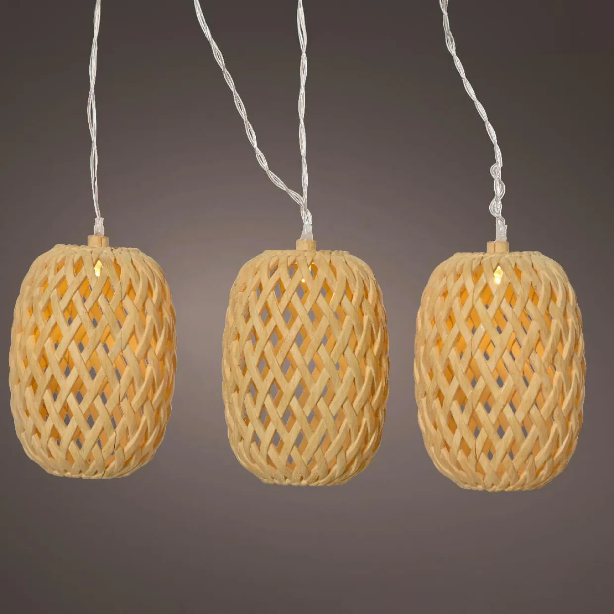 Guirlande lumineuse solaire 4,5 m 10 LED (H28 cm) Balista Naturel