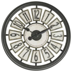Horloge murale (D39 cm) Davy Noir