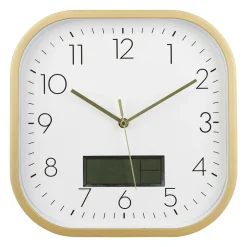 Horloge murale digitale plastique (30 cm) Timy Or
