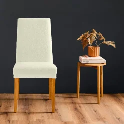 Housse de chaise bouclette (40 x 40 cm) Laina Ecru