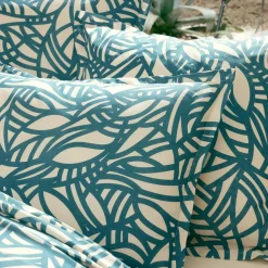 Housse de couette coton lavé (260 x 240 cm) Serena Bleue