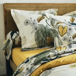 Housse de couette coton lavé (280 x 240 cm) Toco Verte