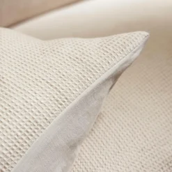 Housse de couette coton nid d'abeille (140 x 200 cm) Eva Beige