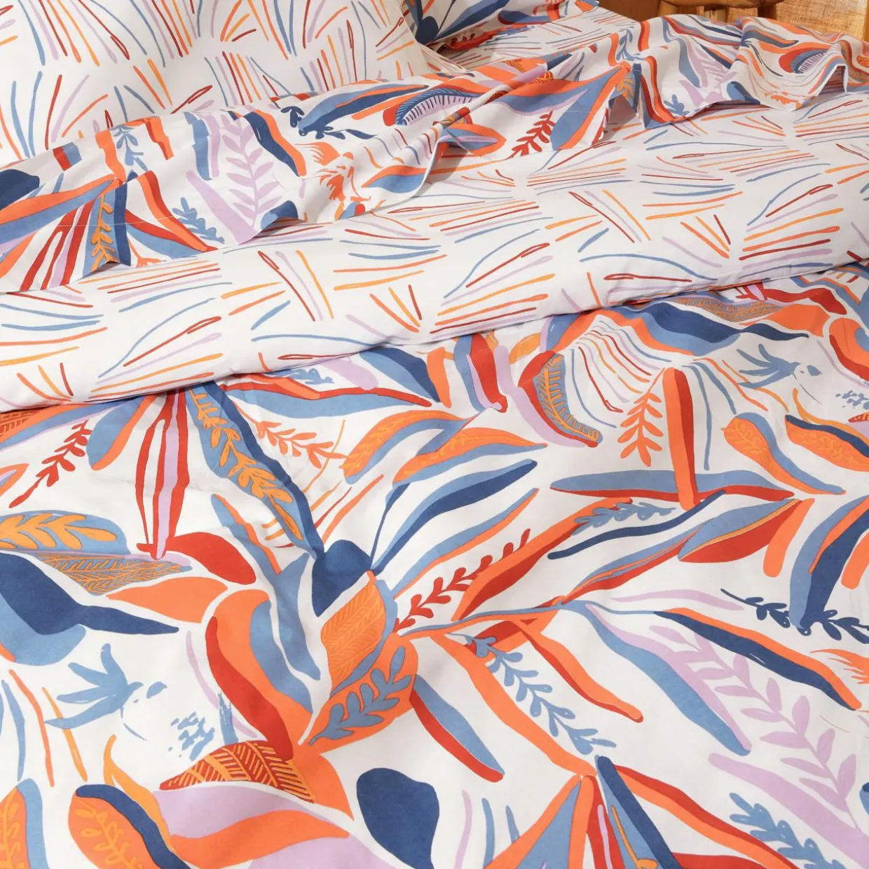 Housse de couette coton (200 x 200 cm) Perroquet Salsa Multicolore