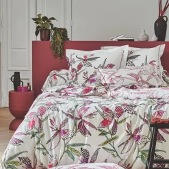 Housse de couette coton (200 x 200 cm) Pénélope Rose