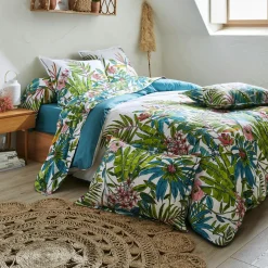 Housse de couette coton (200 x 200 cm) Sumatra Paon Multicolore