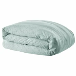 Housse de couette dentelle coton (260 x 240 cm) Jeanne Bleu clair