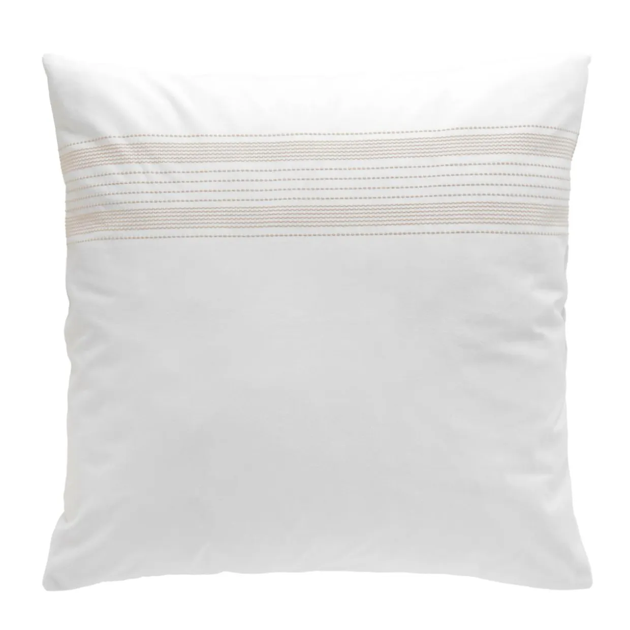 Housse de couette et deux taies coton (260 x 240 cm) Opéra Blanche