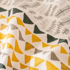 Housse de couette et deux taies coton (240 x 220 cm) Aqua Multicolore